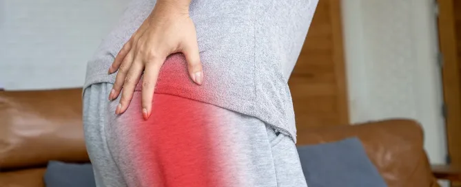Photo of person with sciatica pain